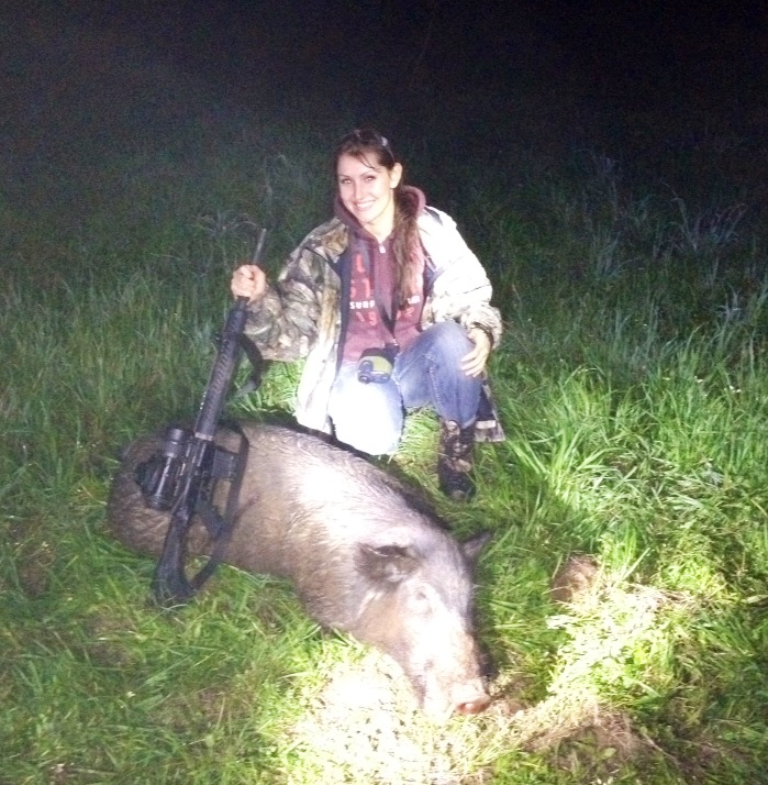 EOTech Kate's First Hog Hunt