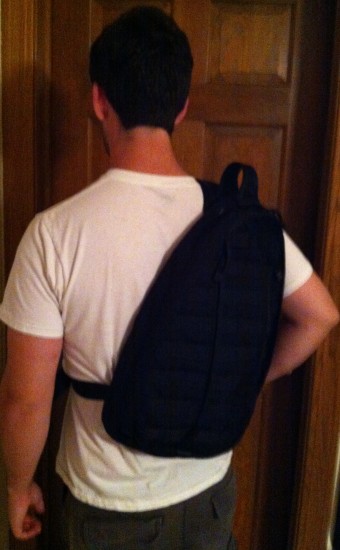 Blackhawk Sling Backpack from behind