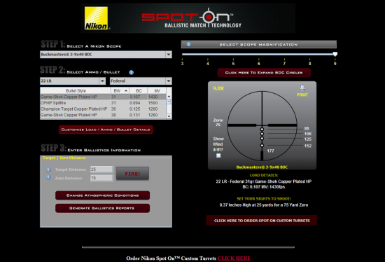 Nikon Monarch Bdc Chart