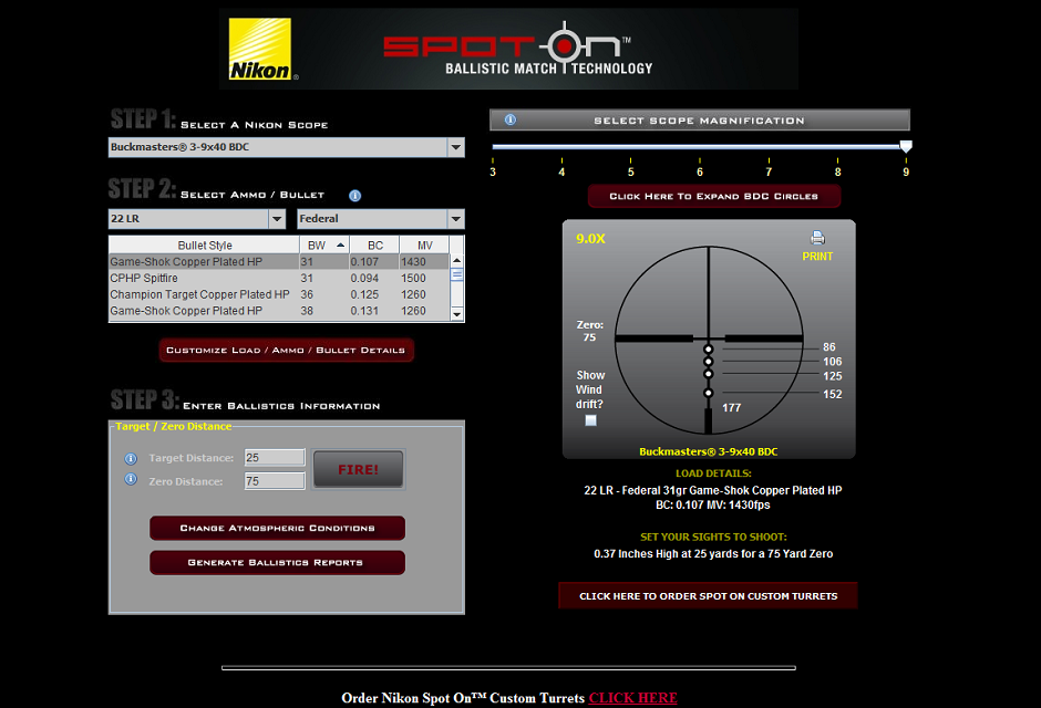 Bullet Drop Compensation with Nikon Spot On Technology! GearExpert