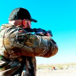 Trevor take aim at the range.