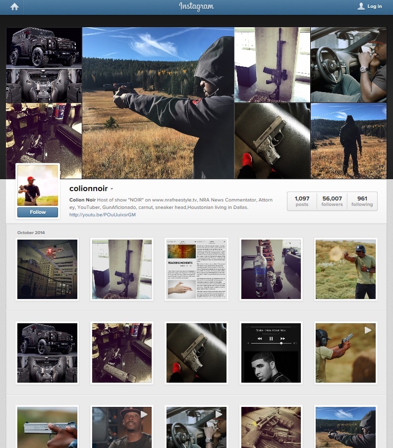 colion noir instagram screen shot