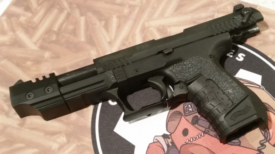 Walther P22 with Custom Talon Grips application.