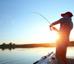 fisherman pulling in catch