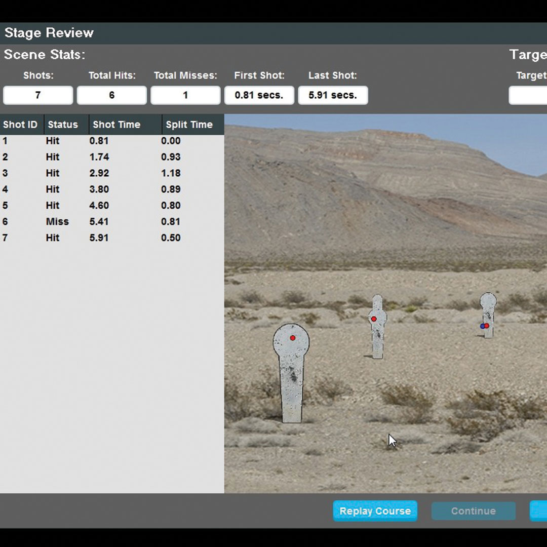 Laser Training On-Screen Reactive Target