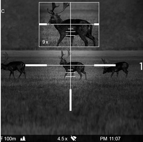 night vision riflescope reticle